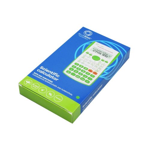 Számológép tudományos 240 funkciós, Bluering&reg; zöld