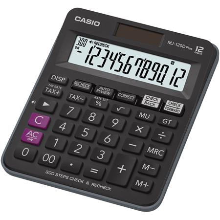 Számológép, asztali, 12 számjegy, CASIO MJ-120D PLUS (GCMJ120)