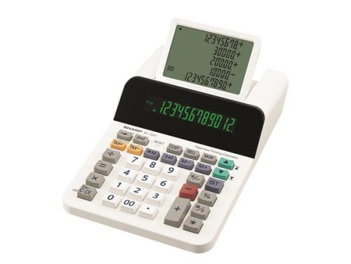 Számológép, segédkijelzős asztali, 12 számjegy, SHARP EL-1501 (SH1501)