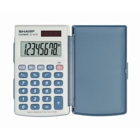 Zsebszámológép, 8 számjegy, fedeles, SHARP EL-243S