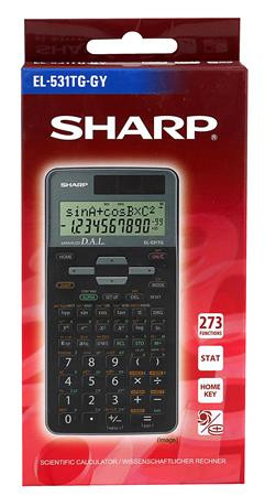 Számológép, tudományos, 273 funkció, SHARP EL-531, szürke (SH531THGYU)