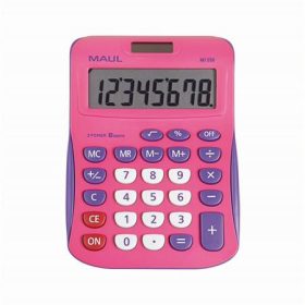   Számológép, asztali, 8 számjegy, MAUL MJ 550, pink-lila (SZMJ550P)