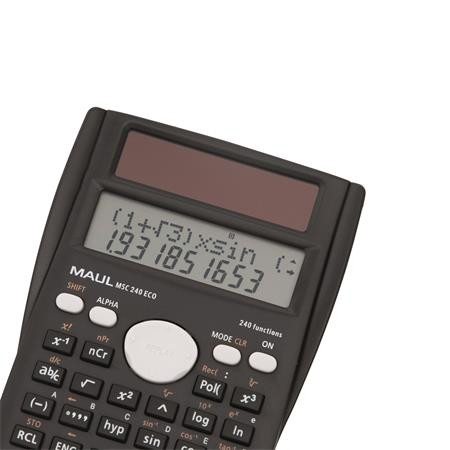 Számológép, tudományos, 240 funkció, MAUL MSC 240 Eco (SZMSC240E)